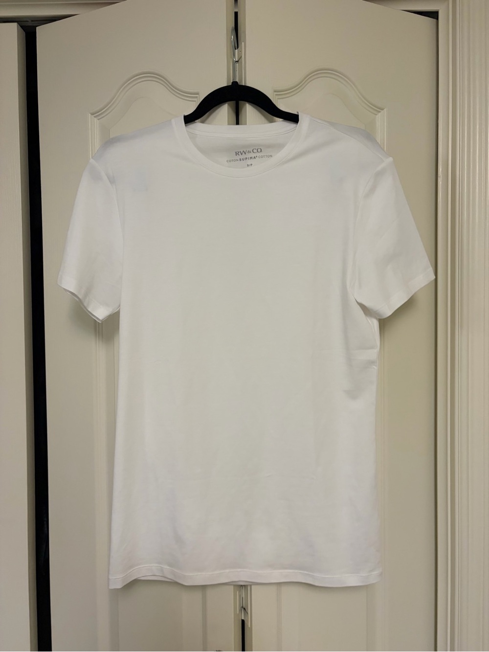 RW&CO. Men's Classic White Crewneck T-Shirt